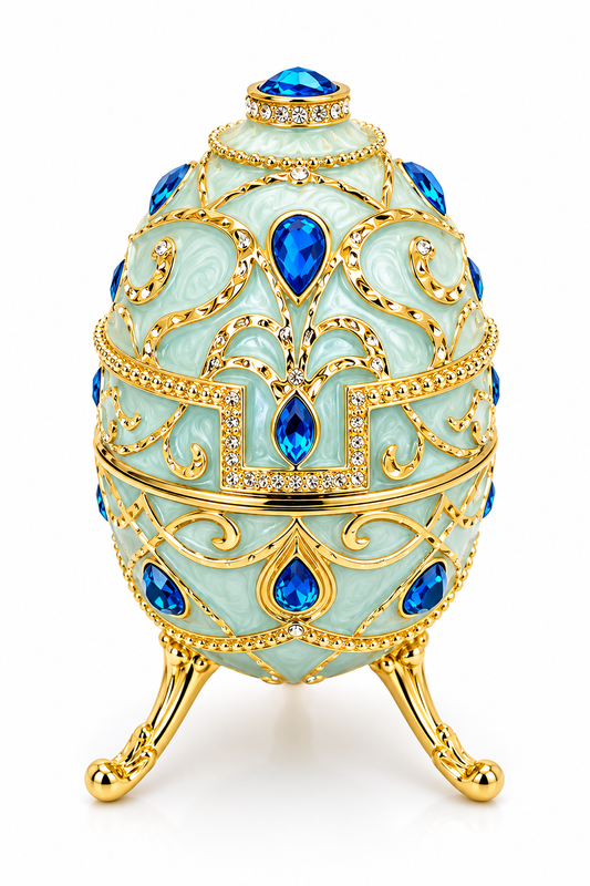 Sapphire Egg Trinket Box