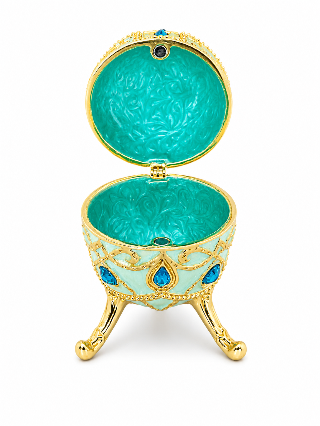 Sapphire Egg Trinket Box